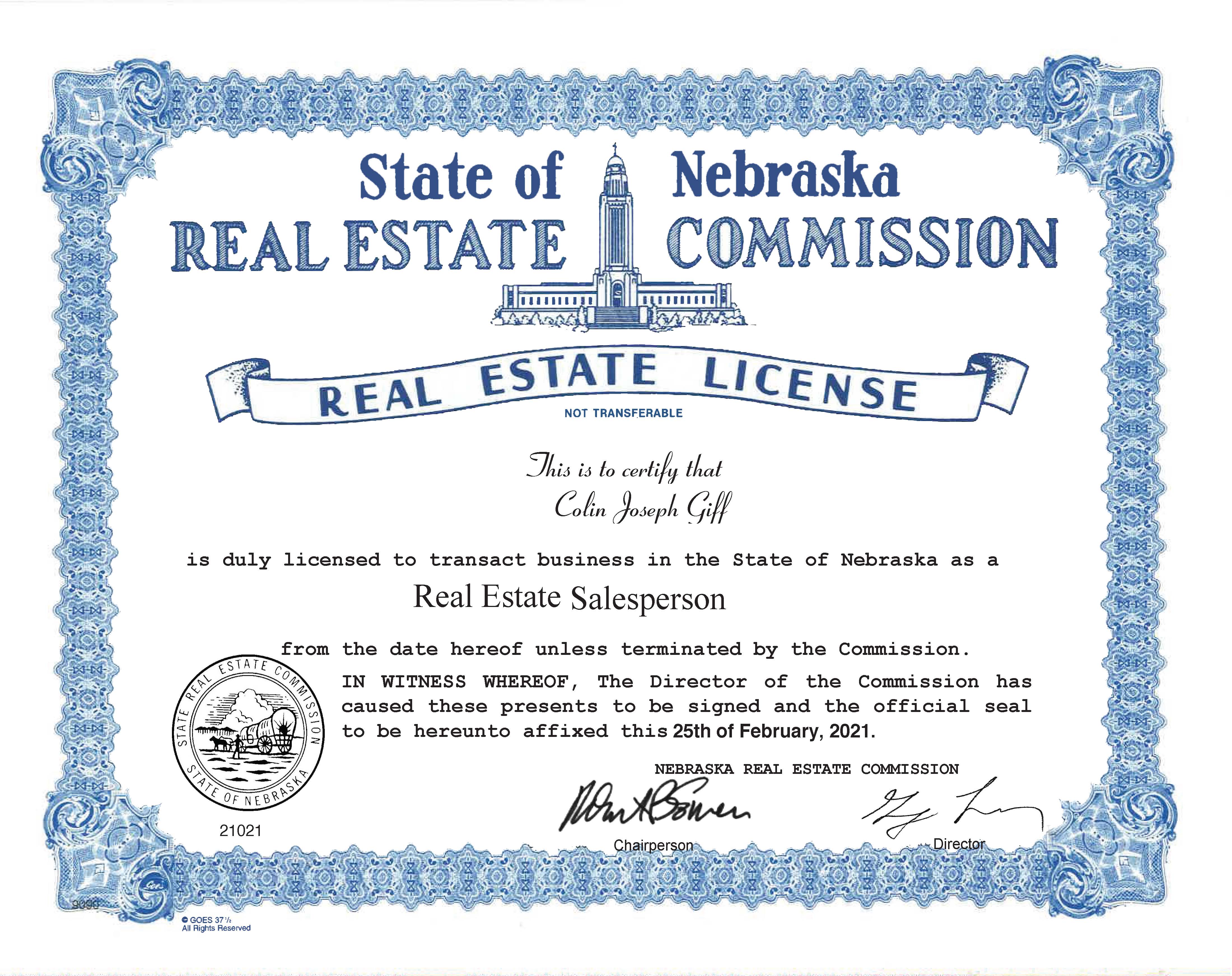 Salesperson License